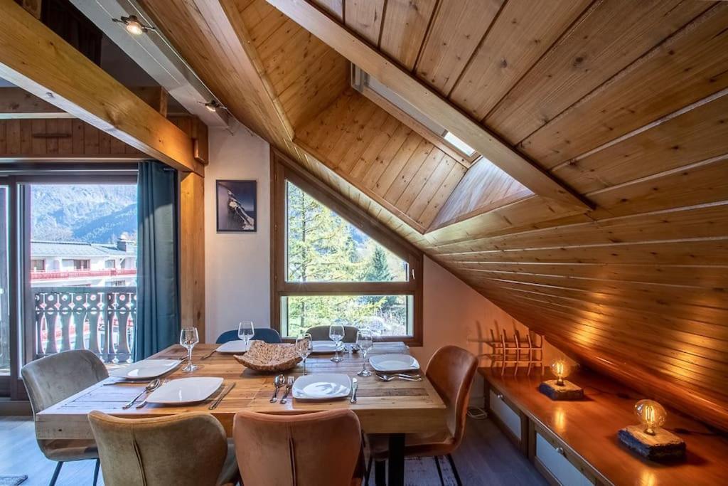 Bel Appartement Entier En Style Chalet A Шамони Экстерьер фото